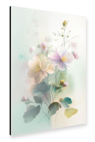 Alu-Dibond "Malerei von verträumten Blumen" 30x20 cm artboxONE