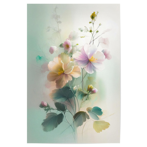 Poster "Malerei von verträumten Blumen" artboxONE - Natur,Floral