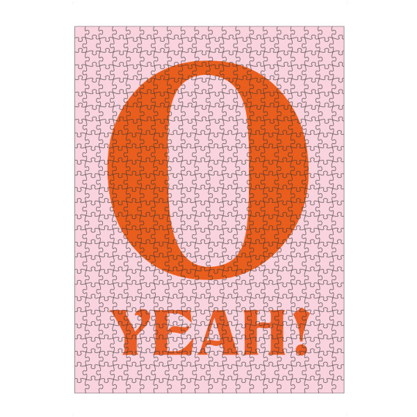 artboxONE Puzzle "O YEAH" artboxONE - Typografie,Buchstaben / O