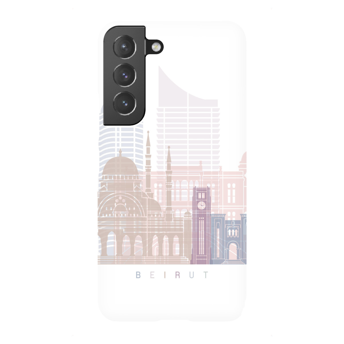 "BEIRUT SKYLINE PASTELL"für Samsung Galaxy - Premium-Case Handyhülle artboxONE