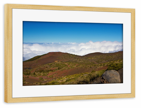 Poster mit Rahmen kiefer "Wolken im Nationalpark Teide" artboxONE - Natur,Reise,Reise / Länder