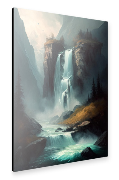 Alu-Dibond "Kaskadenklippenmalerei" 30x20 cm artboxONE