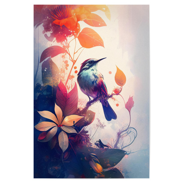 Poster 30x20 cm "Netter tropischer Vogel" artboxONE - Natur,Floral,Tiere