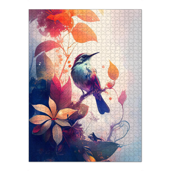 Puzzle Ravensburger "Netter tropischer Vogel" artboxONE - Natur,Floral,Tiere
