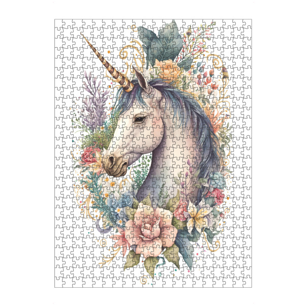 Puzzle Ravensburger "Einhorn mit Blumen" artboxONE - Tiere