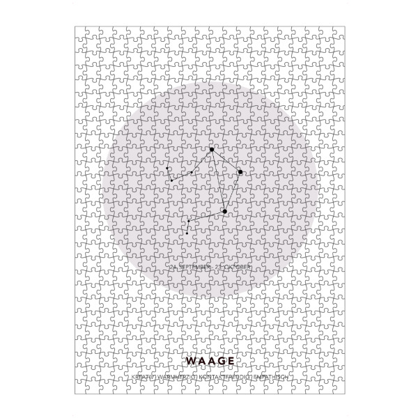 Puzzle Ravensburger "Sternbild Waage" artboxONE - Galaxy