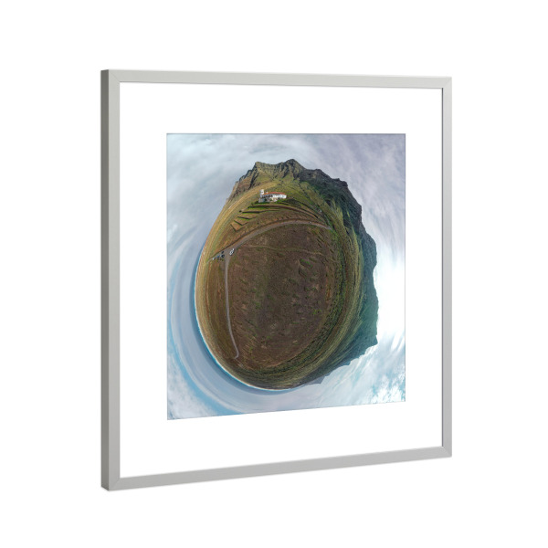 Poster mit Rahmen Silber "Fuerteventura - Villa Winter, W" artboxONE - Städte,Natur,Reise,Architektur,Reise / Strand und Meer