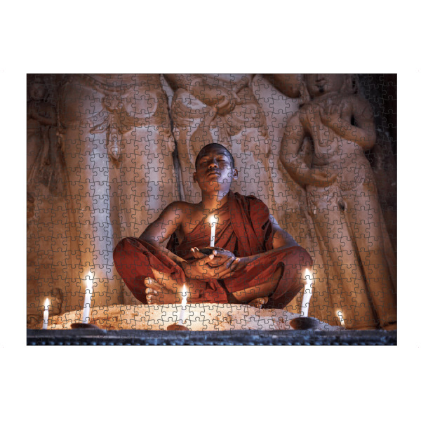 Puzzle Ravensburger "Betender Mönch" artboxONE - Reise / Asien,Männer