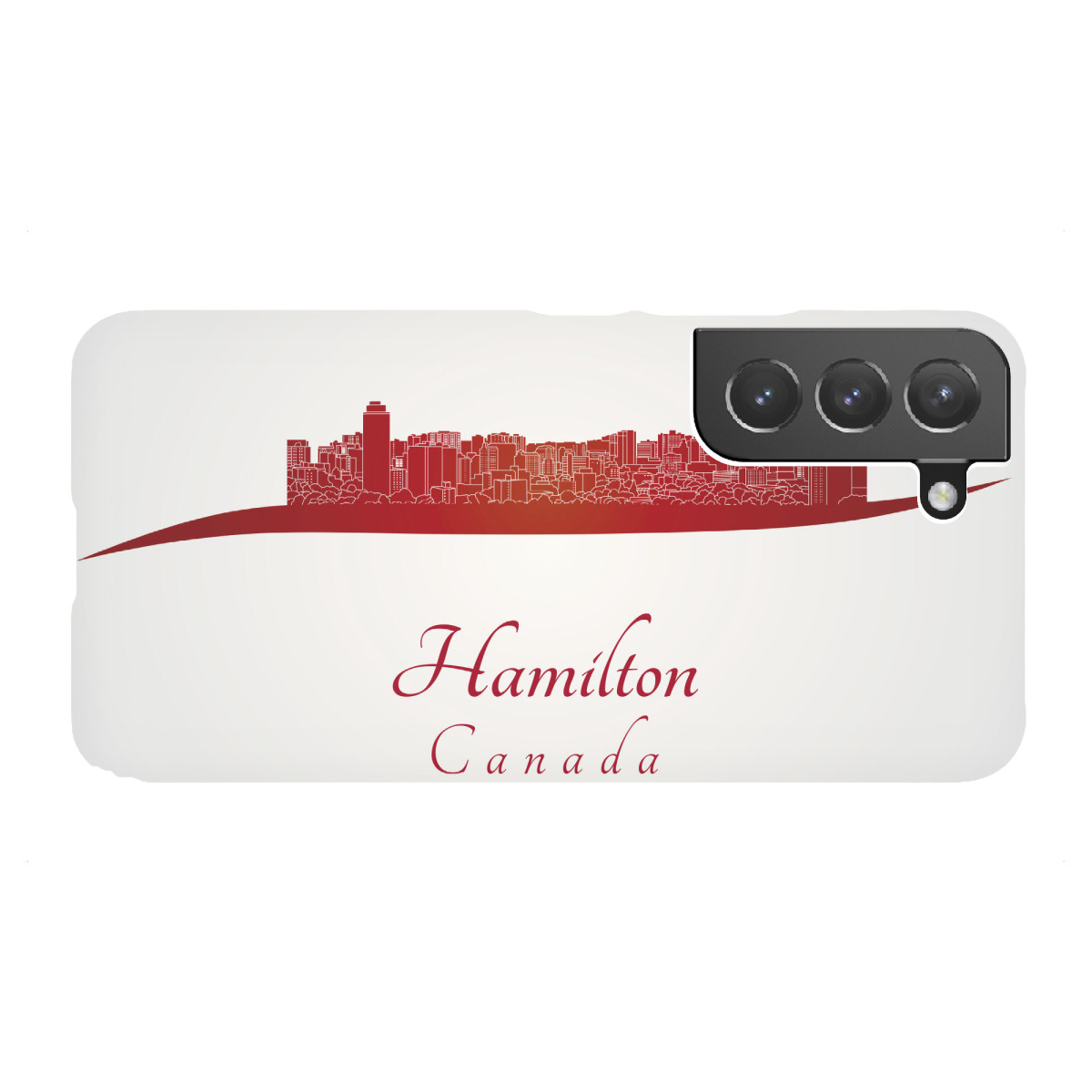 "Hamilton-Skyline in Rot"für Samsung Galaxy - Premium-Case Handyhülle artboxONE