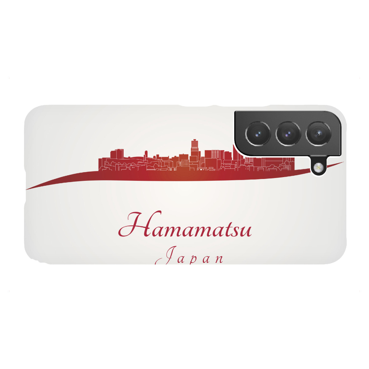 "Hamamatsu-Skyline in Rot"für Samsung Galaxy - Premium-Case Handyhülle artboxONE