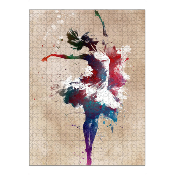 Puzzle Ravensburger "Balletttänzerin Grafik A" artboxONE - Menschen,Musik - Ballett,Balletttänzer,Tänzer,Tänzer,Musik,Ballerina - Bild ballett