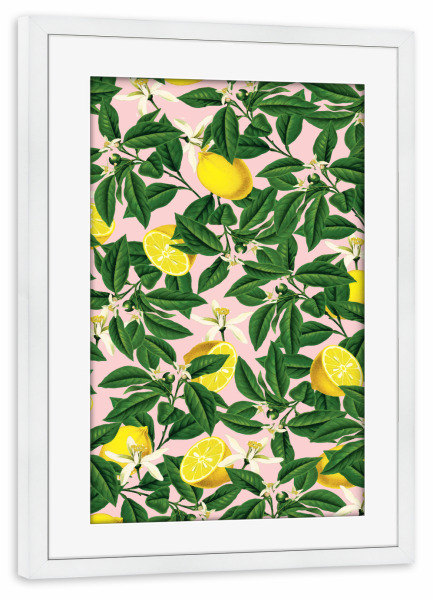 Poster mit Rahmen weiß "Limonade" artboxONE - Natur,Essen & Trinken