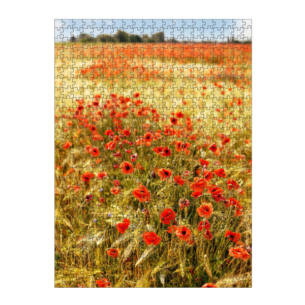 artboxONE Puzzle "Mohnblüten im Gerstenfeld" artboxONE - Natur,Floral