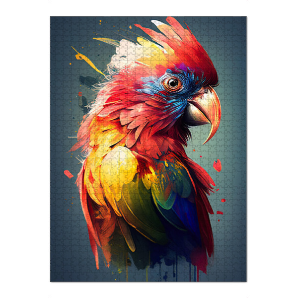 Puzzle Ravensburger "Papagei-Porträtmalerei" artboxONE - Tiere