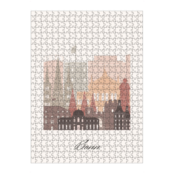 artboxONE Puzzle "Bonner Skyline in Terrakotta" artboxONE - Städte,Reise,Architektur,Kartografie