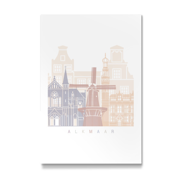 Galerie-Print "ALKMAAR SKYLINE PASTELL" 30x20 cm artboxONE