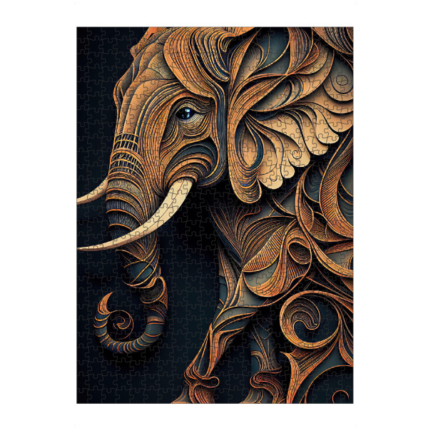 artboxONE Puzzle "Abstrakte Elefantenmalerei" artboxONE - Tiere,Abstrakt