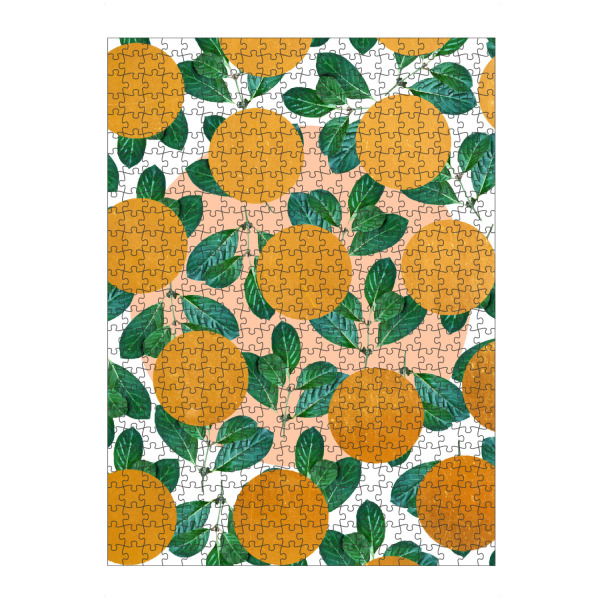 Puzzle Ravensburger "Beverly" artboxONE - Natur - Grafik,Muster,Vektor,Blumen,Natur,Blätter,Botanisch,Exotisch,Tropisch,Tupfen,Gold,Golden,Kreise