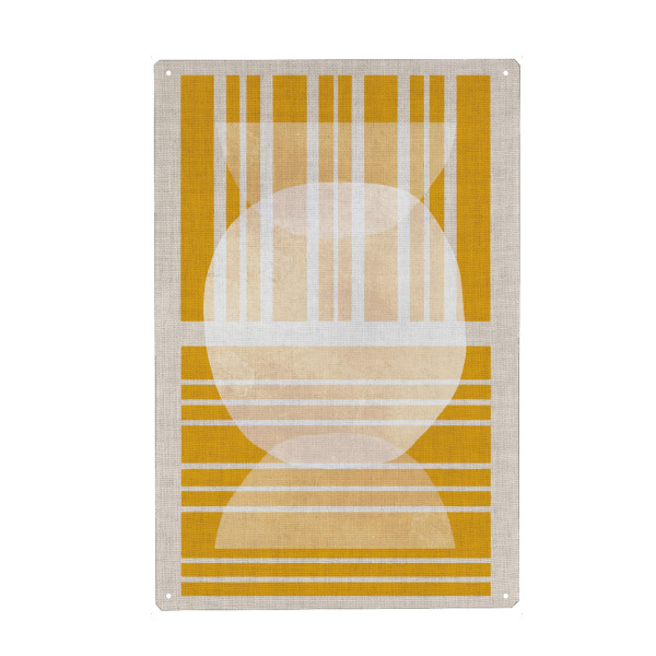 Holzbild "Linen sunkiss horizon" artboxONE - Abstrakt,Geometrie