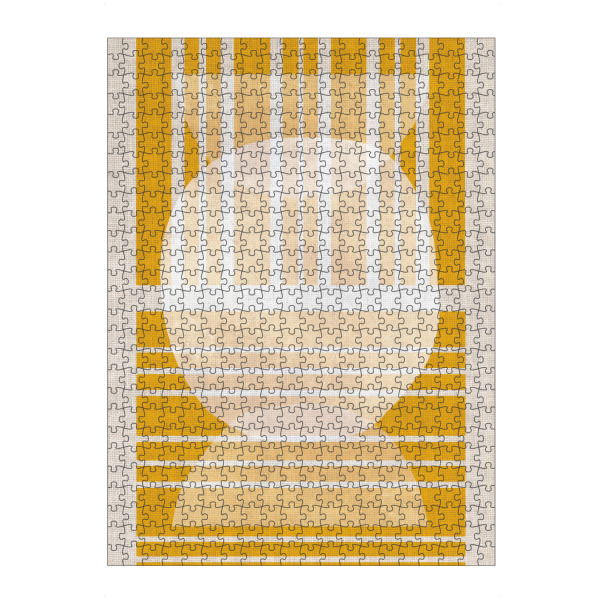 artboxONE Puzzle "Linen sunkiss horizon" artboxONE - Abstrakt,Geometrie
