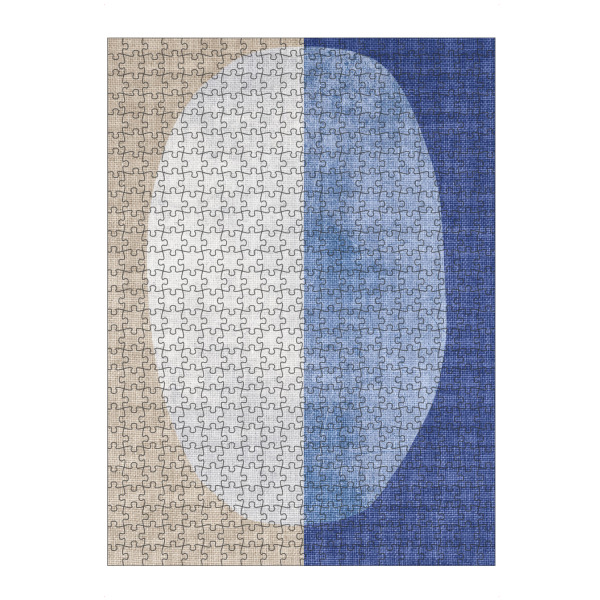 Puzzle Ravensburger "BLUE Linen - libido" artboxONE - Abstrakt,Geometrie