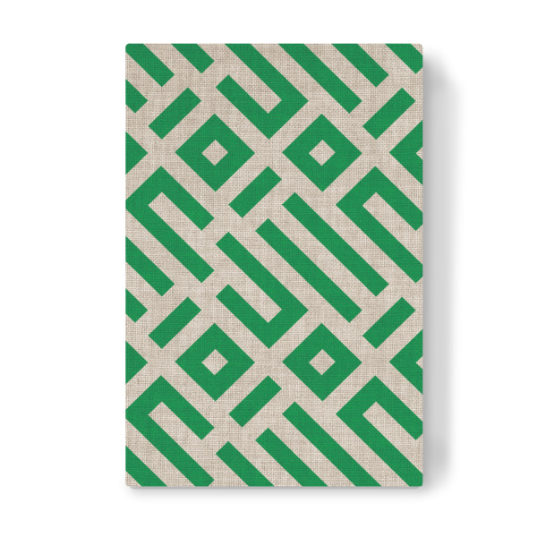 Leinwandbild "IBIZA linen GREEN" artboxONE - Abstrakt - Japandi,Modern,Art,Ibiza,Kunstdruck,Vacation,Geschenk,Einrichtung,Pattern