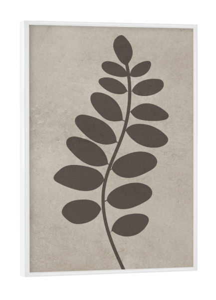 Poster mit weißem Rahmen "Concrete flower Judith" artboxONE - Abstrakt - Japandi,Modern,Art,Ibiza,Kunstdruck,Vacation,Geschenk,Einrichtung,Blume