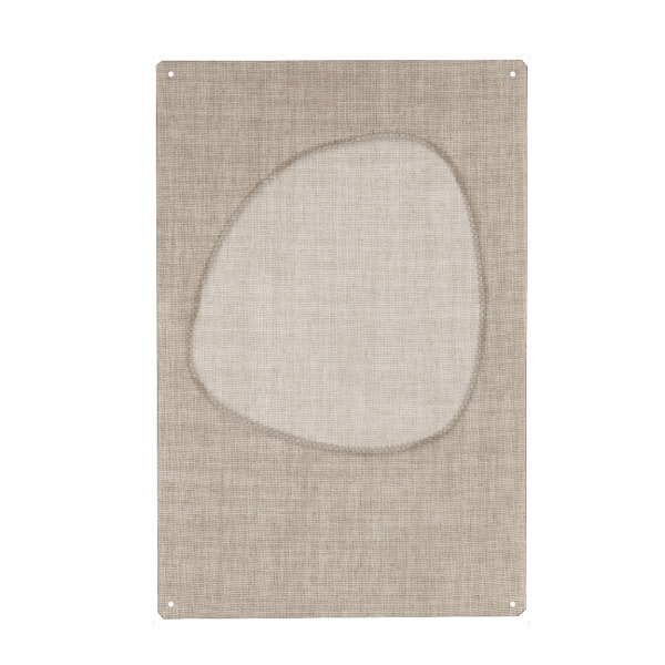 Metall Poster "Linen art MIA" artboxONE - Abstrakt,Geometrie