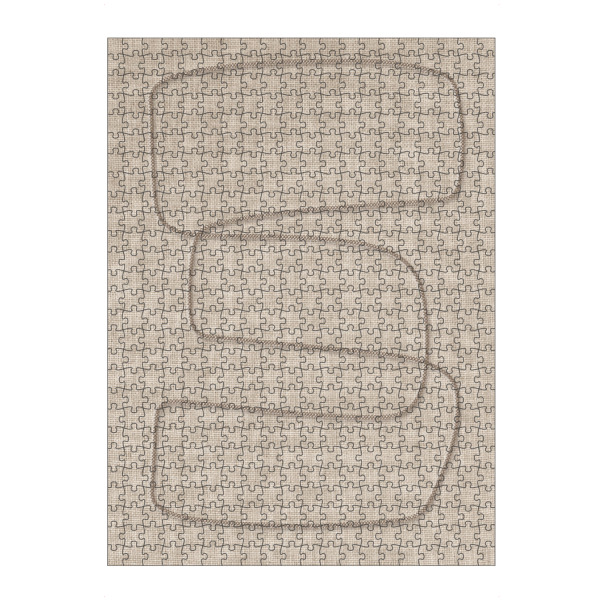 artboxONE Puzzle "Linen art Rick" artboxONE - Abstrakt - Japandi,Modern,Art,Wabisabi,Ibiza,Kunstdruck,Vacation,Geschenk,Einrichtung