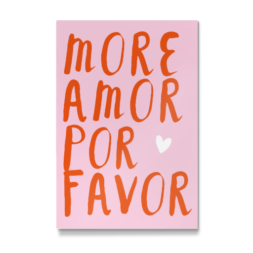 More amor por favor - red