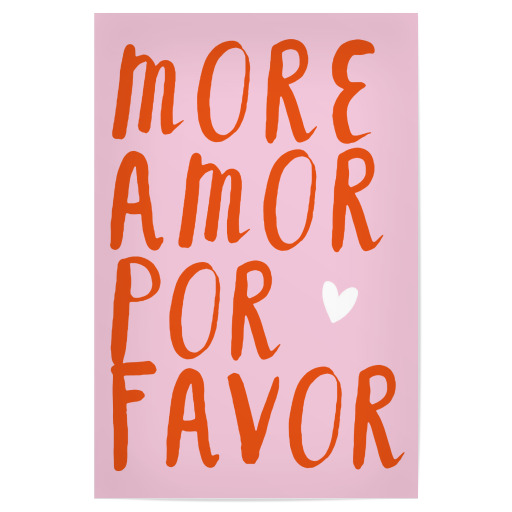 More amor por favor - red