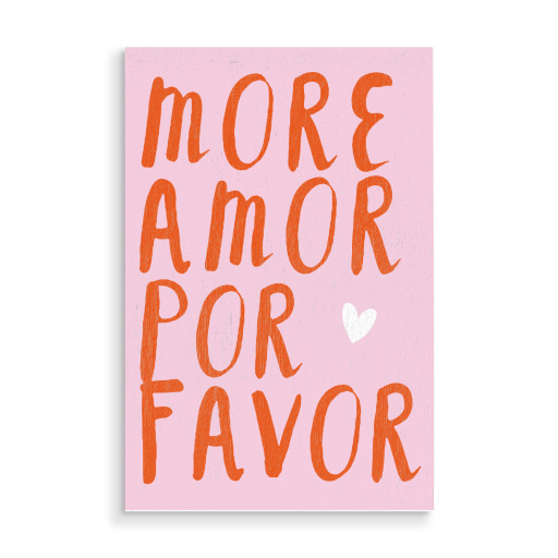 More amor por favor - red