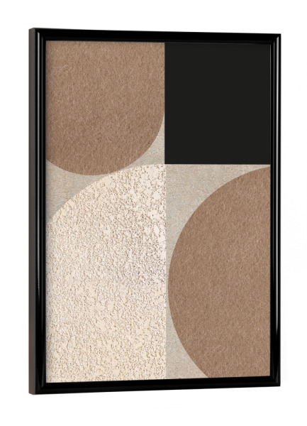 Poster mit schwarzem Rahmen "Emile second" artboxONE - Abstrakt - Japandi,Modern,Art,Ibiza,Kunstdruck,Geschenk,Einrichtung,Abstrakt,Kunst