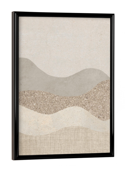 Poster mit schwarzem Rahmen "Triologie ELLA second" artboxONE - Abstrakt