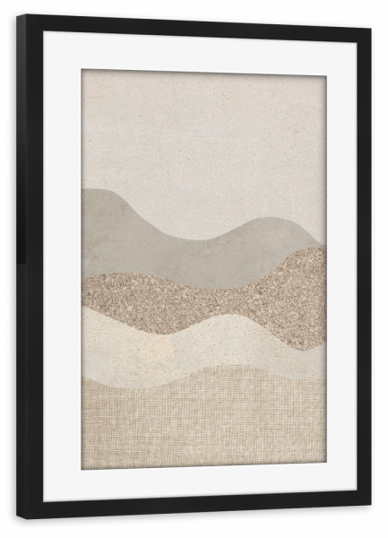 Poster mit Rahmen schwarz "Triologie ELLA second" artboxONE - Abstrakt