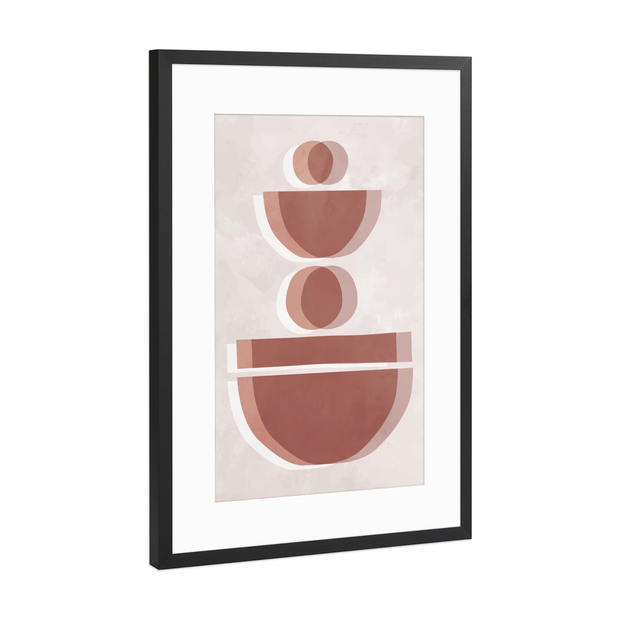 Poster mit Rahmen Schwarz (Metallic) "Balance BILLY" artboxONE - Abstrakt,Geometrie