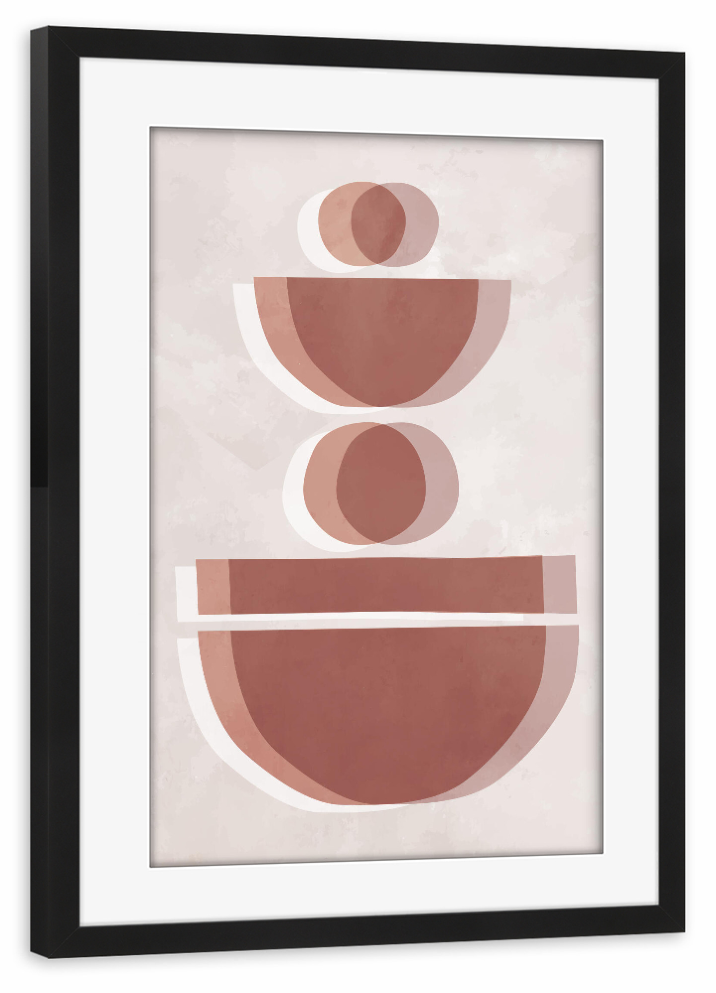 Poster mit Rahmen schwarz "Balance BILLY" artboxONE - Abstrakt,Geometrie