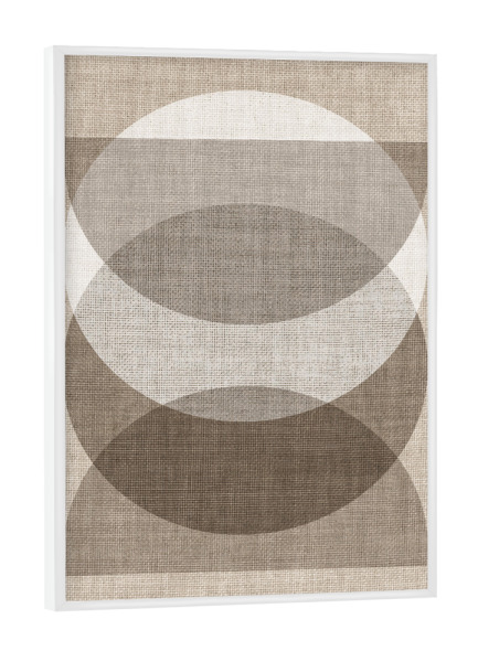 Poster mit weißem Rahmen "Linen zen MARIT" artboxONE - Abstrakt,Geometrie