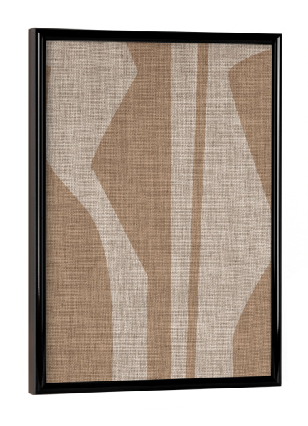 Poster mit schwarzem Rahmen "Linen Esther first" artboxONE - Abstrakt,Geometrie