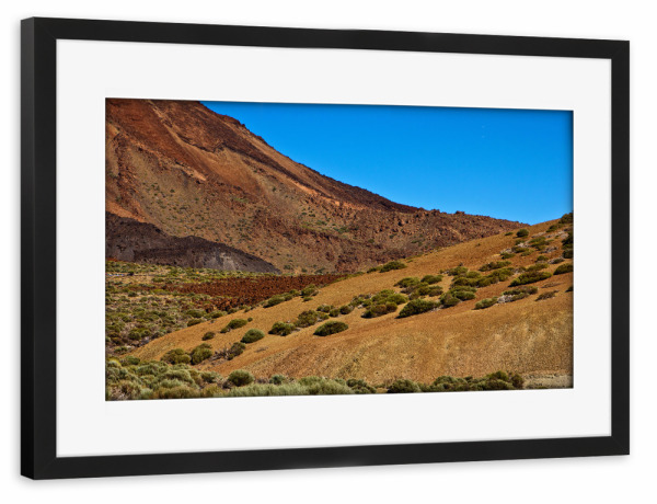Poster mit Rahmen schwarz "Landschaft des Nationalparks Teide" artboxONE - Natur,Reise,Reise / Länder