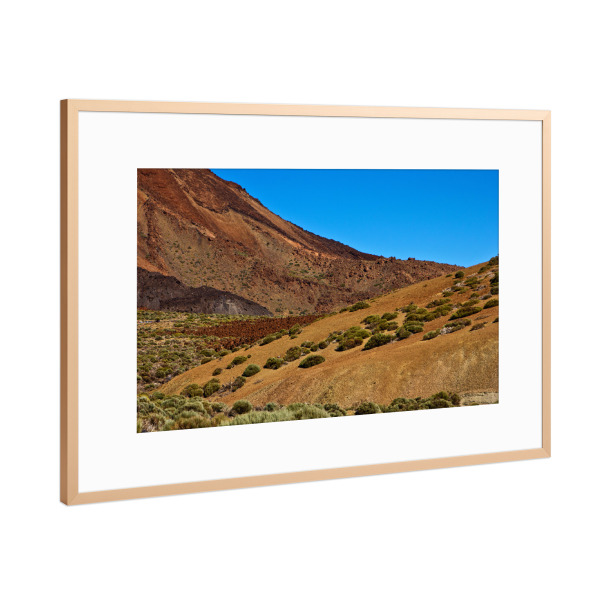 Poster mit Rahmen Kupfer "Landschaft des Nationalparks Teide" artboxONE - Natur,Reise,Reise / Länder