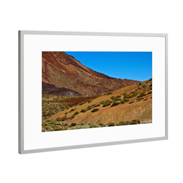 Poster mit Rahmen Silber "Landschaft des Nationalparks Teide" artboxONE - Natur,Reise,Reise / Länder