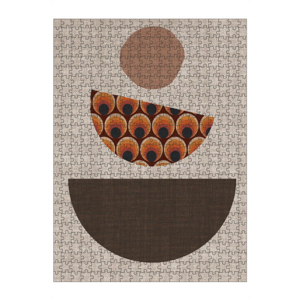 artboxONE Puzzle "Linen retro CARLOS" artboxONE - Abstrakt,Geometrie - Japandi,Modern,Art,Ibiza,Kunstdruck,Retro,Einrichtung,Abstrakt,Kunst