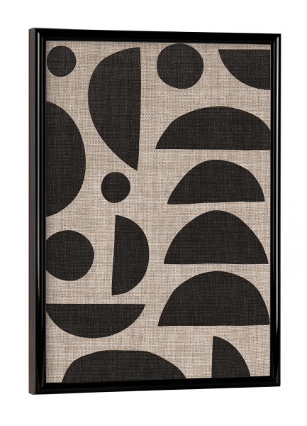 Poster mit schwarzem Rahmen "Linen REMCO" artboxONE - Abstrakt - Japandi,Modern,Art,Ibiza,Kunstdruck,Geschenk,Einrichtung,Abstrakt,Kunst