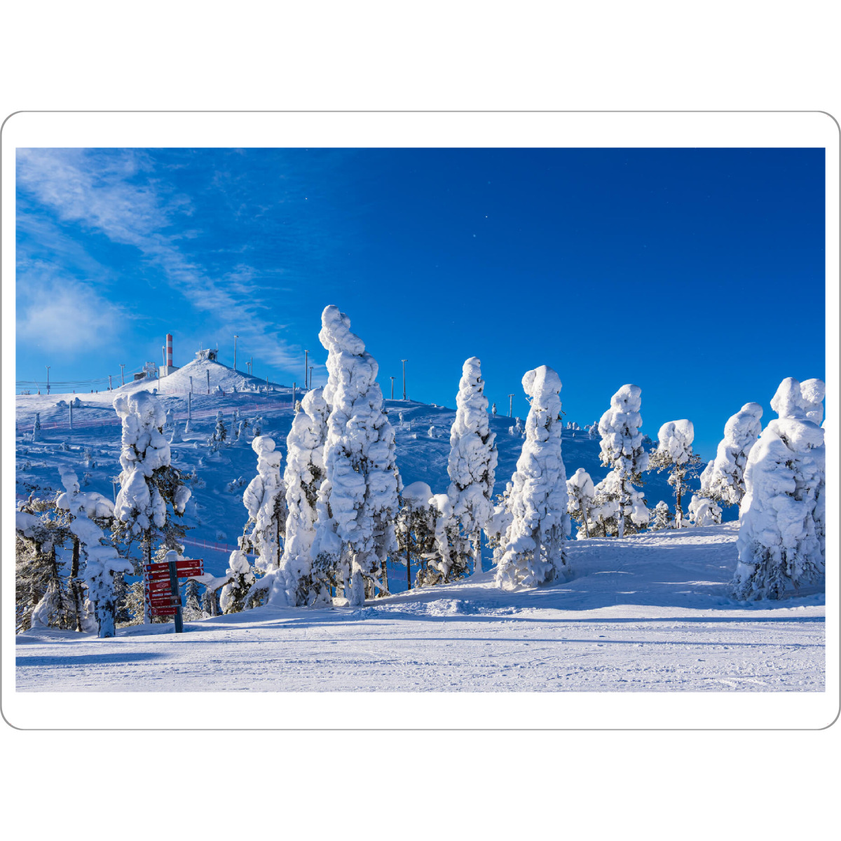 Tischset "Berg, Wald, Schnee" artboxONE - Natur,Reise,Reise / Länder