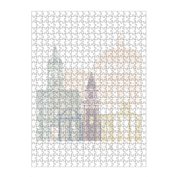 artboxONE Puzzle "ATHEN GA SKYLINE PASTELL" artboxONE - Städte
