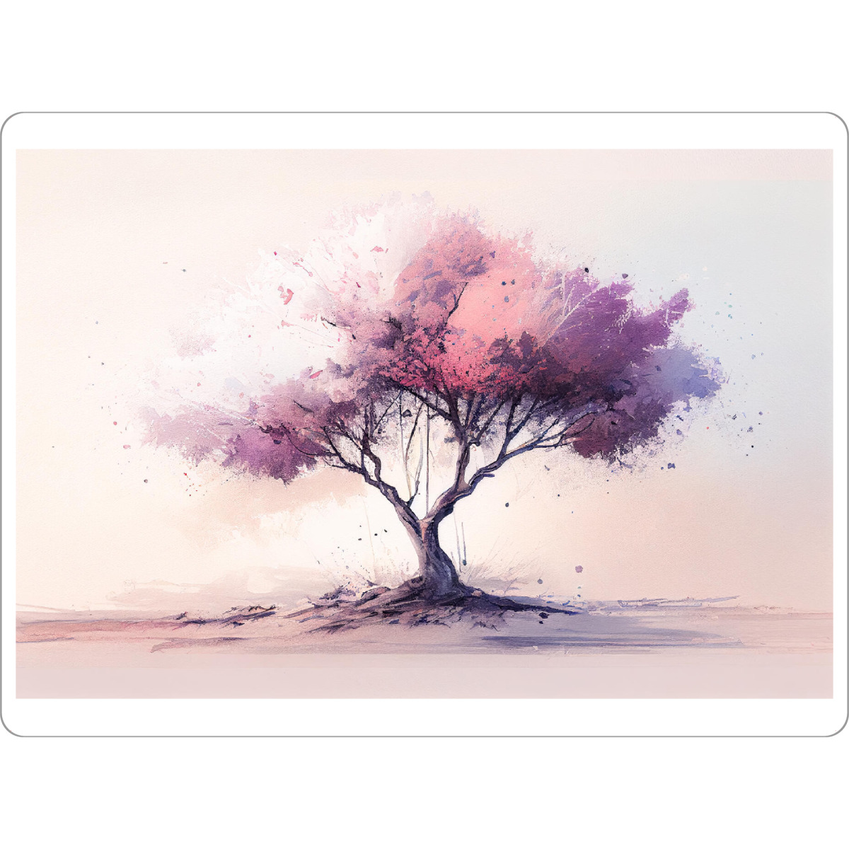 Tischset "Rosa Baummalerei" artboxONE - Natur,Floral