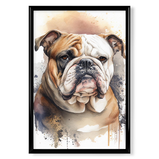 Bulldoggen-Aquarell