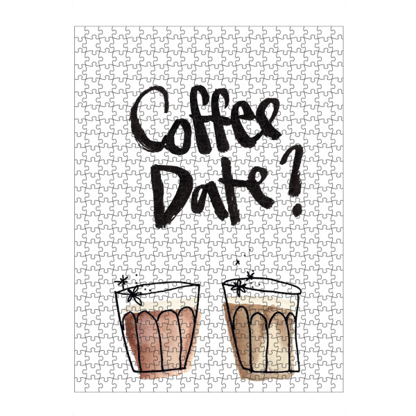 Puzzle Ravensburger "Coffee Date" artboxONE - Typografie,Essen & Trinken / Obst & Gemüse