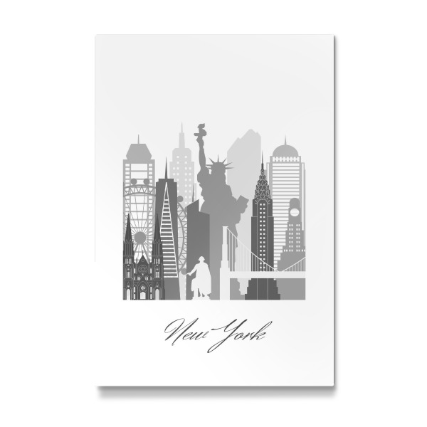 Galerie-Print "New Yorker Skyline SW Stil" 30x20 cm artboxONE